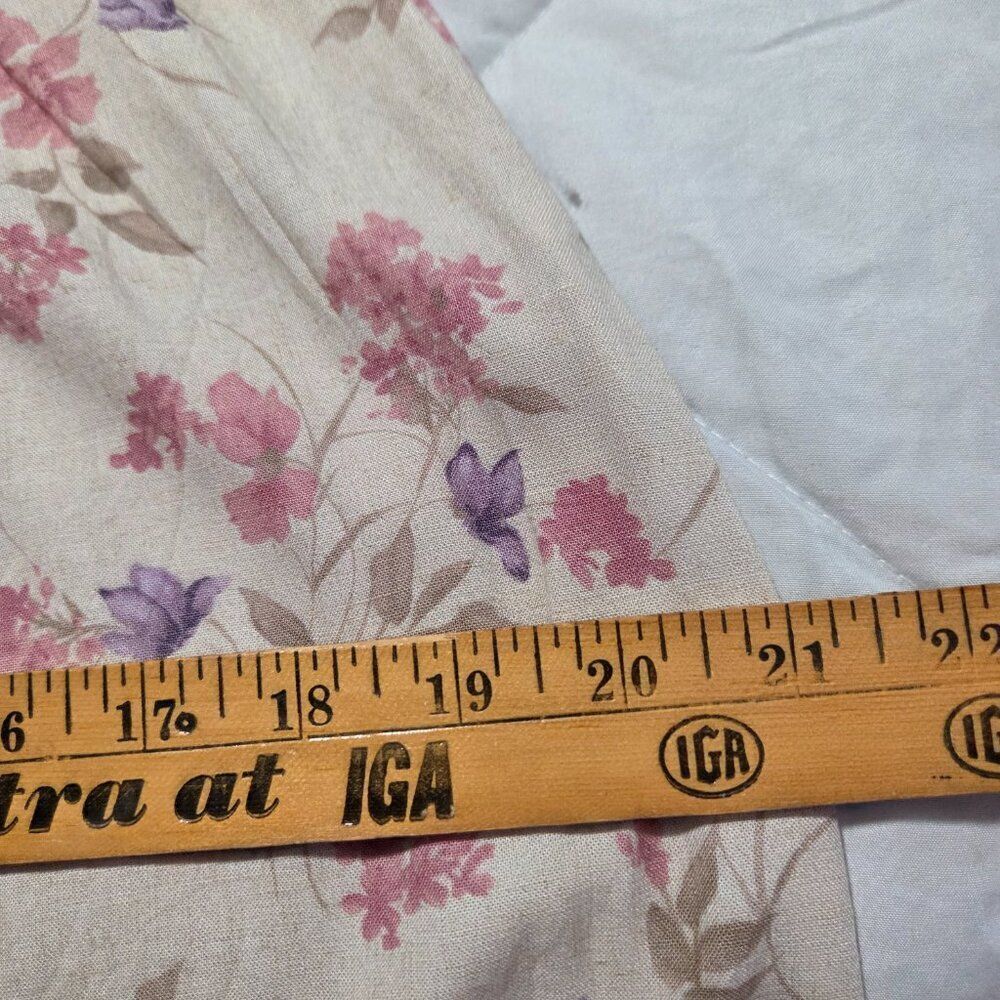 EUC VAN HEUSEN WOMEN FLORAL LONG LINEN BLEND A LINE SKIRT SIZE SMALL - Picture 15 of 16